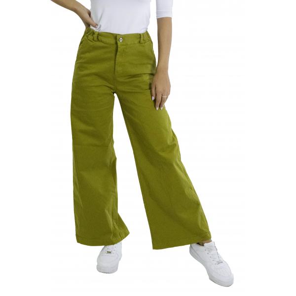Chino palazzo in cotone